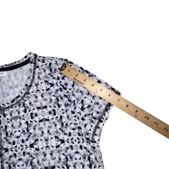 Liz Claiborne Wknd Abstract Geometric Multi-Colored Top - Women’s Large - Picture 6 of 12